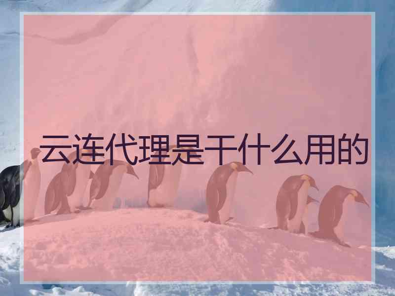 云连代理是干什么用的