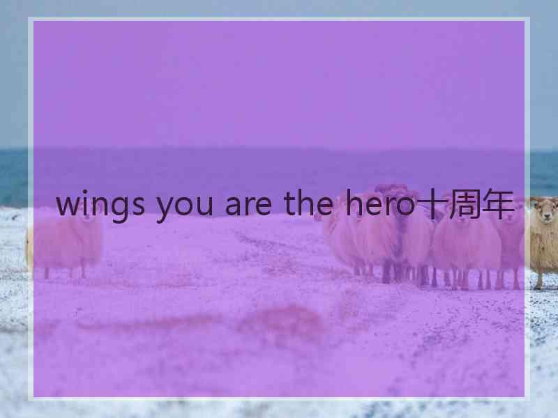 wings you are the hero十周年