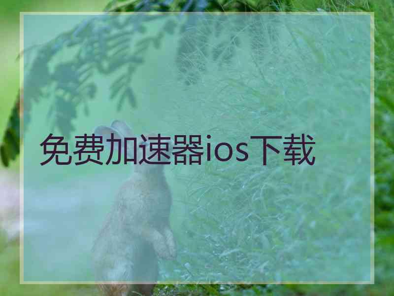 免费加速器ios下载