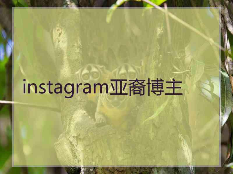 instagram亚裔博主