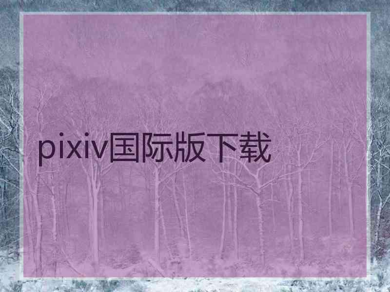 pixiv国际版下载