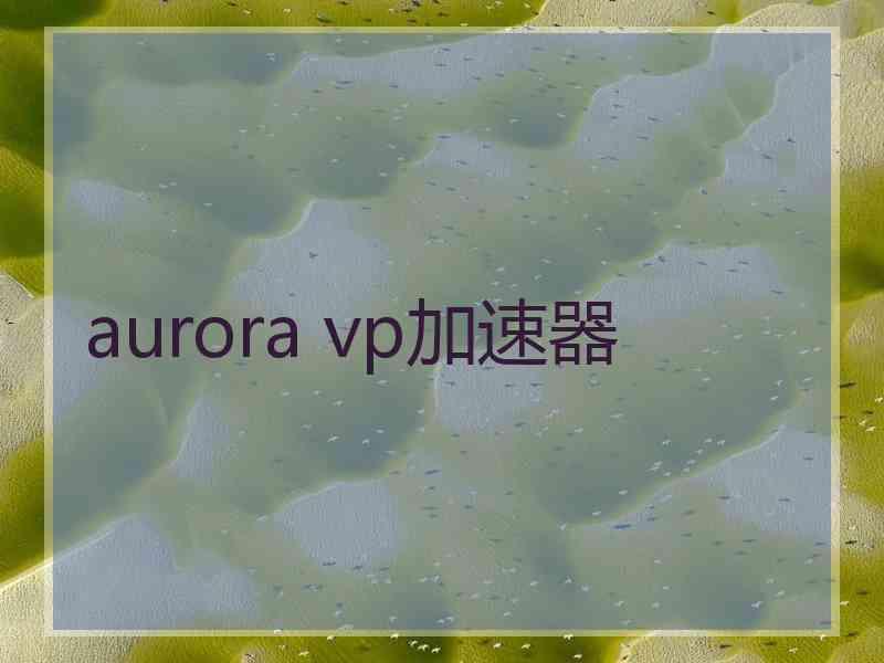 aurora vp加速器