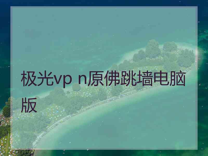 极光vp n原佛跳墙电脑版