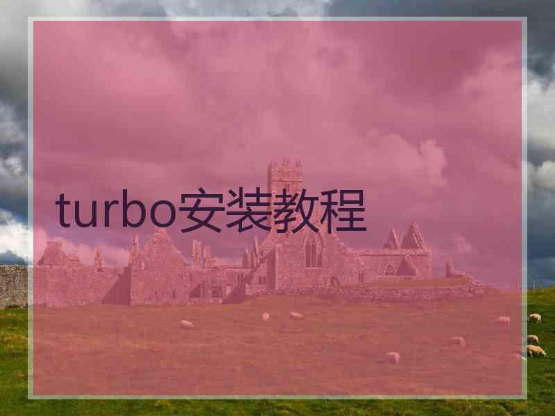 turbo安装教程