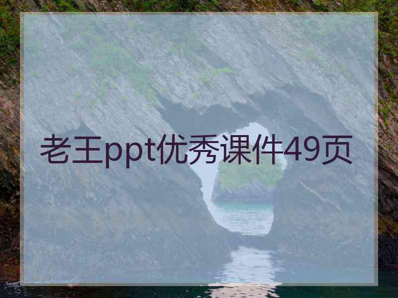 老王ppt优秀课件49页