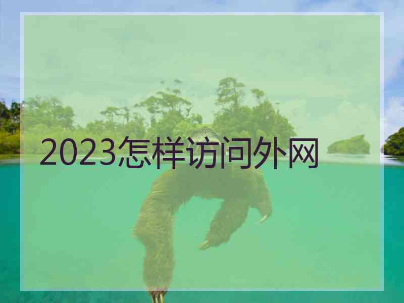 2023怎样访问外网