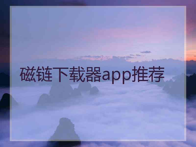 磁链下载器app推荐