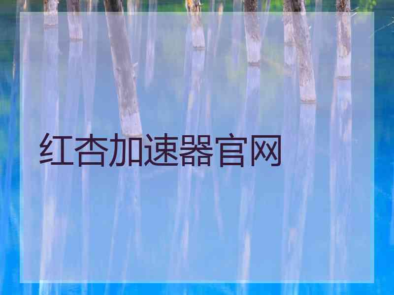 红杏加速器官网