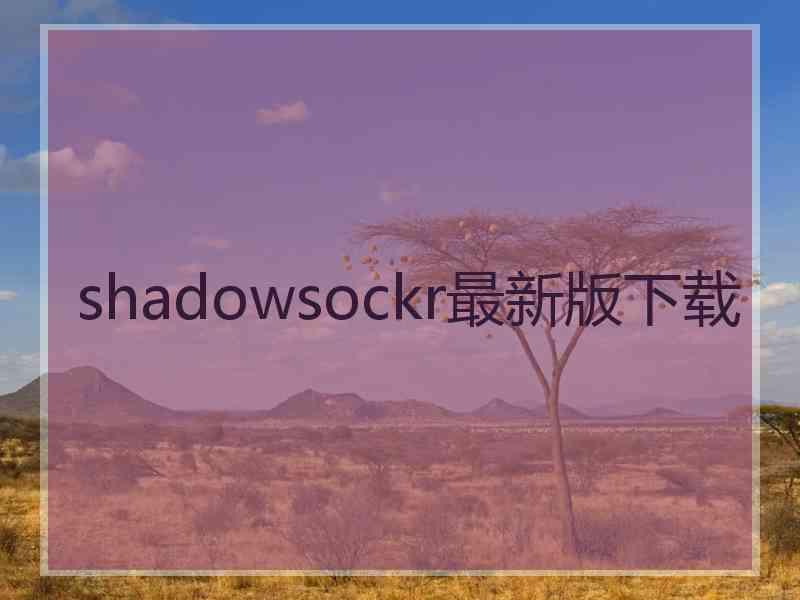 shadowsockr最新版下载