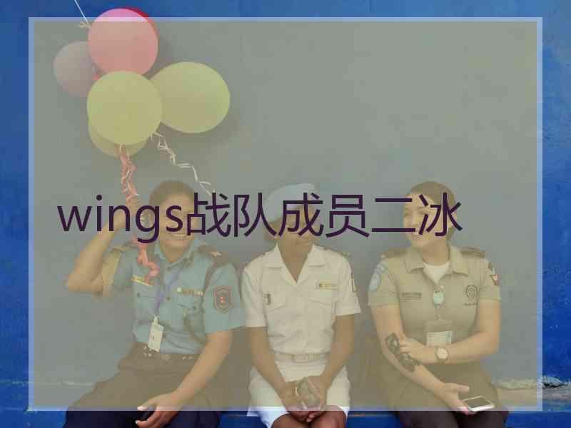 wings战队成员二冰