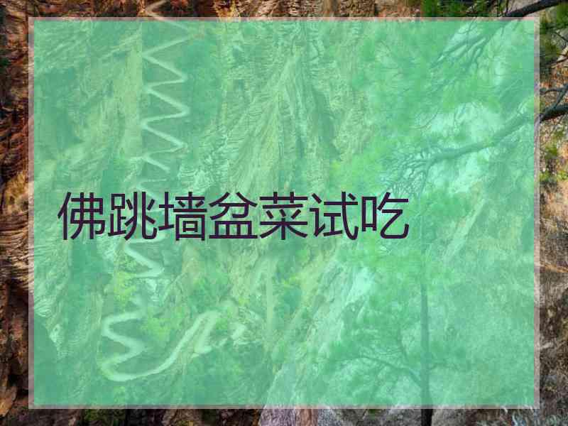 佛跳墙盆菜试吃