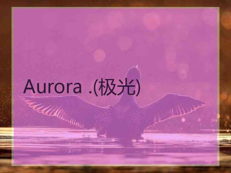 Aurora .(极光)