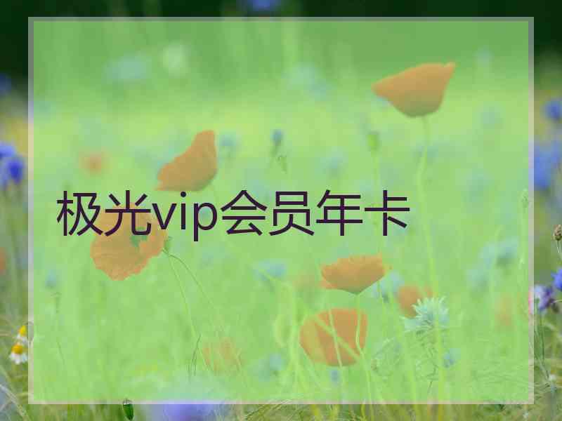 极光vip会员年卡