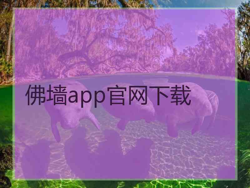 佛墙app官网下载