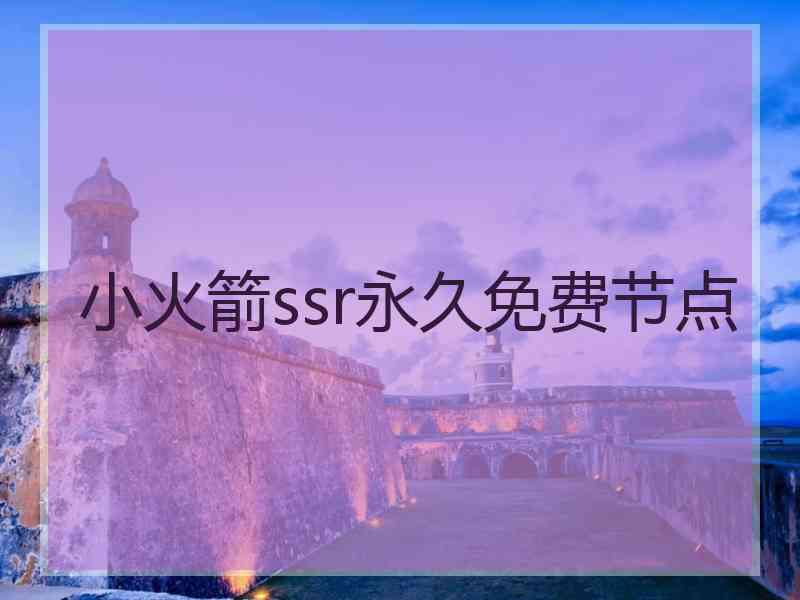 小火箭ssr永久免费节点