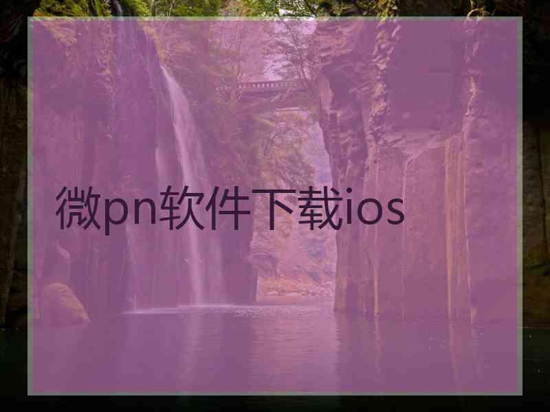 微pn软件下载ios