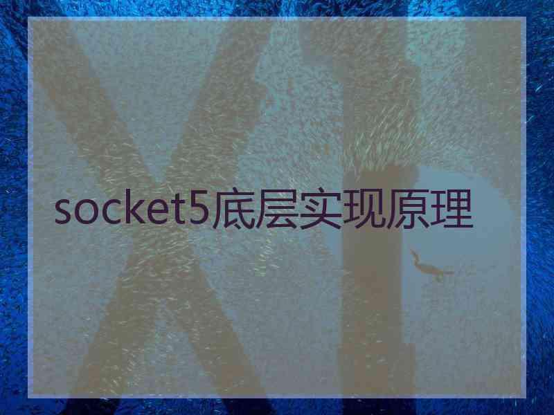 socket5底层实现原理