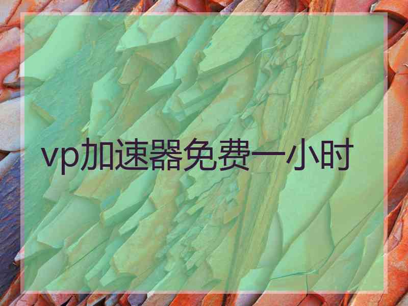 vp加速器免费一小时