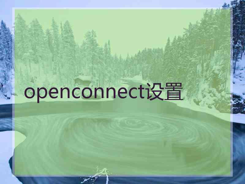 openconnect设置