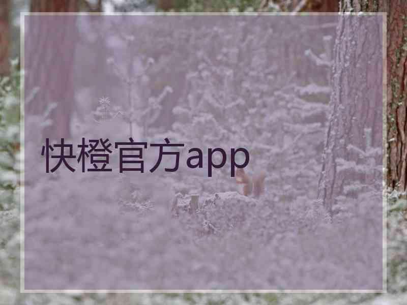 快橙官方app