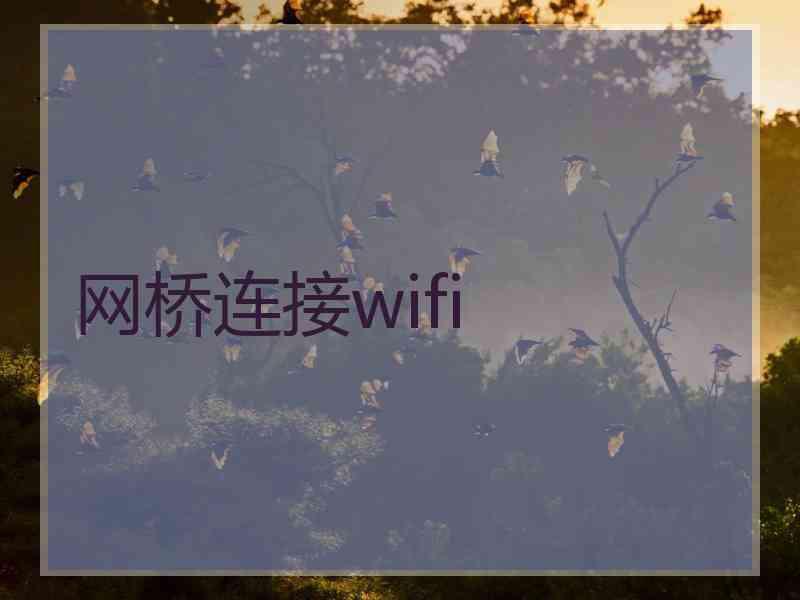 网桥连接wifi