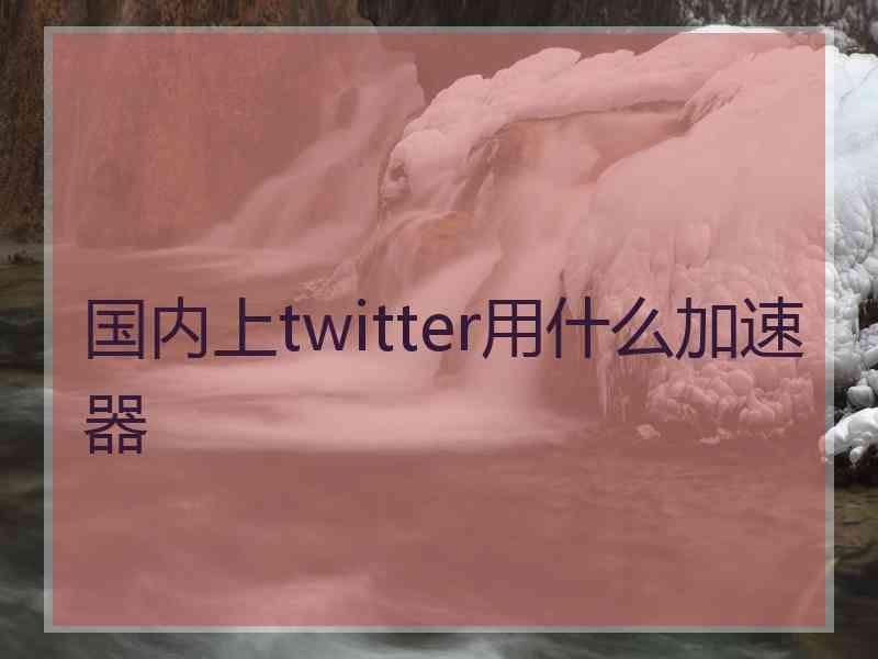 国内上twitter用什么加速器