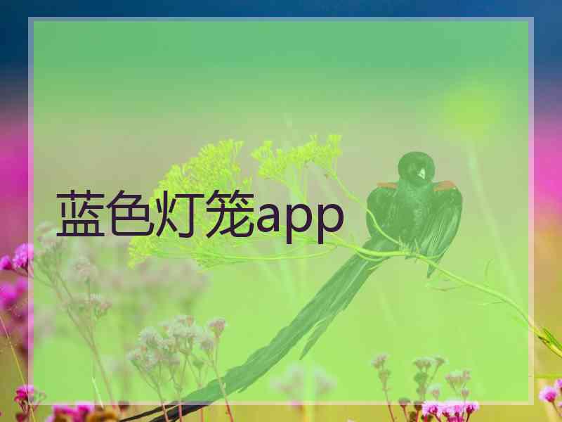 蓝色灯笼app