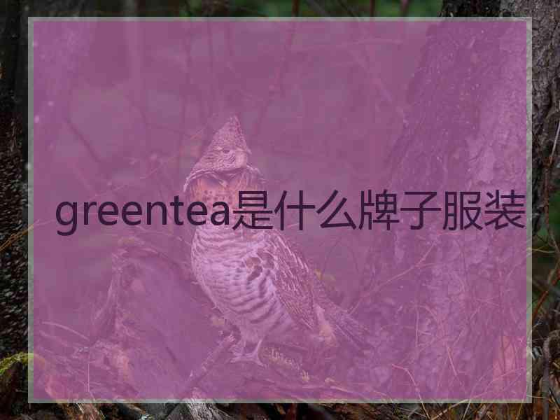 greentea是什么牌子服装